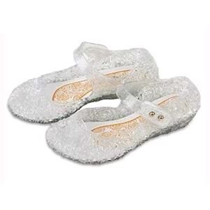 Sz 12 Girls Princess Mal Fairy Belle Cinderella Cosplay Sandal Sparkle Jelly